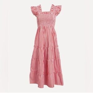 Hill House Home Ellie Nap Dress- Red and White Stripe